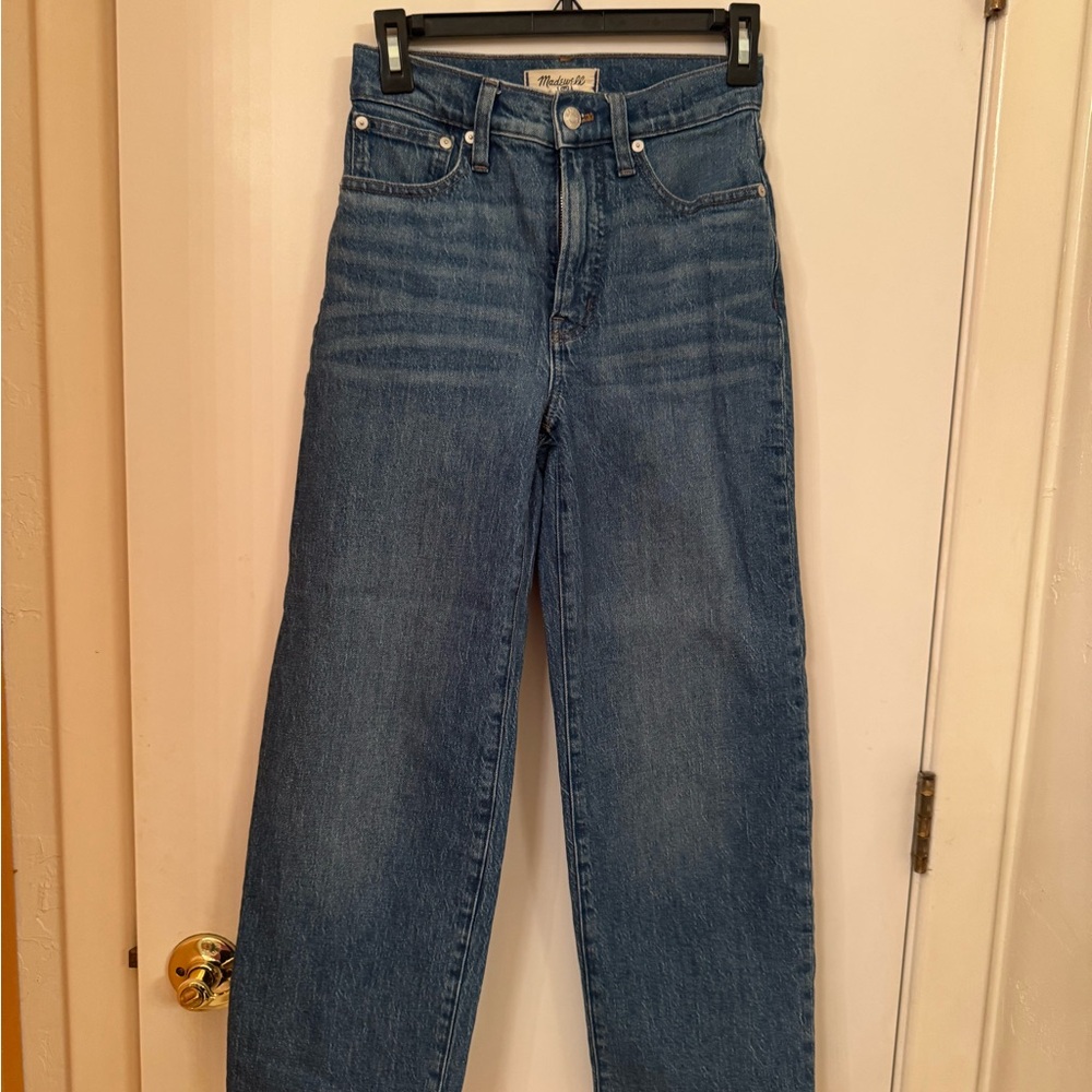 Madewell Perfect Vintage Wide-Leg Jeans – Size 24 – Medium Wash